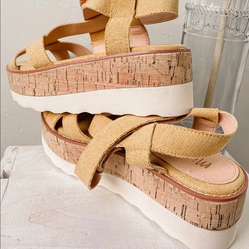 Sarah Platform Sandals Size 8 - Picture 3 of 4